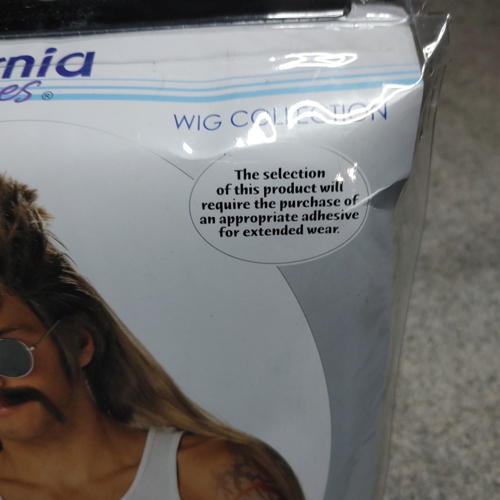 California Costumes Mississippi Mud Flap Mullet Wig ONLY 80s 90s Party